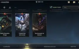 ESMERALDA IV + 32 SKINS + 1283 (RP) WILD CORES + 45 CAMPEÕES
