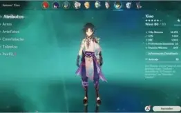Xiao, Eula, Baal e Diluc + 2 armas T5