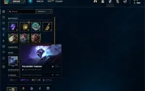 Conta ouro 3 com 87 Champs e 45 Skins + 1 Fragmento