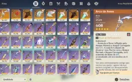Conta Genshin Ar 59 18 Personagens 5* & 8 Armas 5*