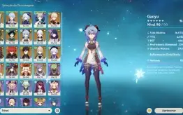 Conta Genshin Ar 59 18 Personagens 5* & 8 Armas 5*
