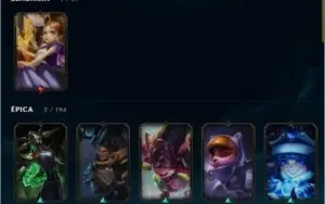 LOL conta nível 23, 49 skins, 21 legado
