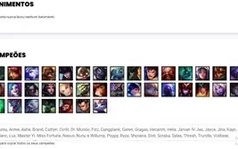Conta prata 4 com 37 Champs e 8 Skins + 5 Fragmentos
