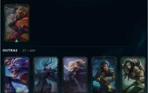 Conta league of legends com skins raras