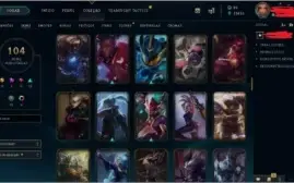 Acc Lol Todos Os Campeoes Lvl136 104 Skins