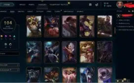 Acc Lol Todos Os Campeoes Lvl136 104 Skins