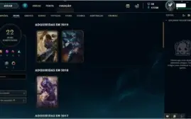 Conta LOL Diamante V Smurf