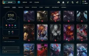 conta league of legends