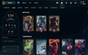 conta league of legends