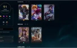 Conta League of Legends Platina 3 + 91 Skins + 100 Campeões