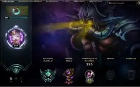 Conta League of Legends Platina 3 + 91 Skins + 100 Campeões