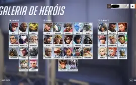 Conta Ow2 C/ 369 Skins + Skins All Stars 2019 + Doomfist Tr