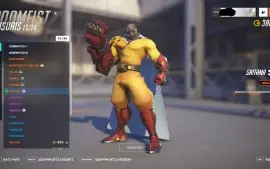Conta Ow2 C/ 369 Skins + Skins All Stars 2019 + Doomfist Tr