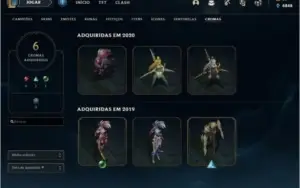 Conta Gold 2 com 58 skins