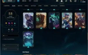 Conta Gold 2 com 58 skins