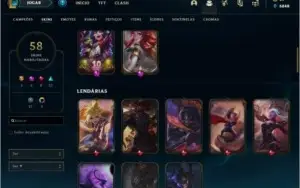 Conta Gold 2 com 58 skins