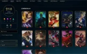 conta lol s1 210 skins  ouro4 pós md10  R$600 (negociavel)