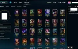 Prata 5 Solo/Duo e Prata 3 Flex + 85 Champs + 70 skins