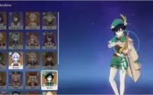 Conta com Venti C2, Ganyu, Mona e Jean e outros 4* AR41.