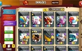 Conta Dragon city lvl 77