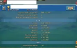 Conta Lords Mobile 400m, T4 liberado!