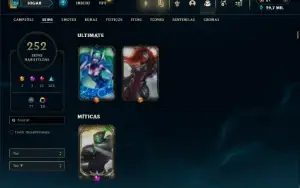 Esmeralda 1 com TODOS os Champs e 252 Skins ( MAIN ADC )