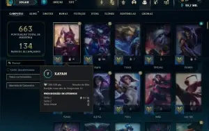 Esmeralda 1 com TODOS os Champs e 252 Skins ( MAIN ADC )