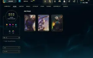 Esmeralda 1 com TODOS os Champs e 252 Skins ( MAIN ADC )
