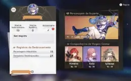 Conta AR13 Honkai Star Rail com Silver Wolf + Himeko E1