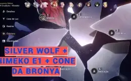 Conta AR13 Honkai Star Rail com Silver Wolf + Himeko E1