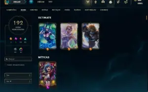 Conta prata 2 com 145 Champs e 192 Skins + 3 Ultimates
