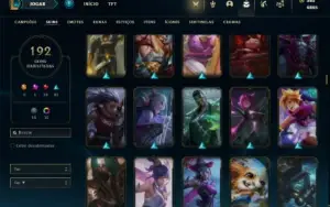 Conta prata 2 com 145 Champs e 192 Skins + 3 Ultimates