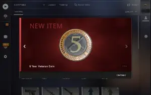 Conta Steam Medalha 10 E 5 Ano, Lealdade, Moeda Csgo.