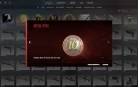 Conta Steam Medalha 10 E 5 Ano, Lealdade, Moeda Csgo.