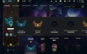Ouro 4 com 100 Champs e 101 Skins + 45 Cromas