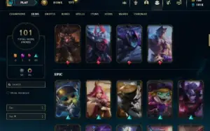 Ouro 4 com 100 Champs e 101 Skins + 45 Cromas