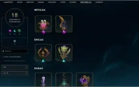 CONTA DIAMANTE COM 108 SKINS / TODOS OS CAMPEÕES