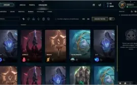 CONTA LEAGUE OF LEGENDS | Season 3 Top Skins | Borda Platina
