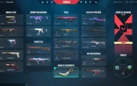 Conta Valorant +1200 Gastos, Com Vandal Rgx, Dragao, Sublime