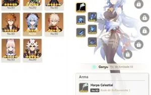 CONTA GENSHIN AR58 - 6 ARMAS 5⭐ DILUC C/ TUMULO + 12 LEND