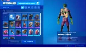 Conta de Fortnite com farm de V-Bucks