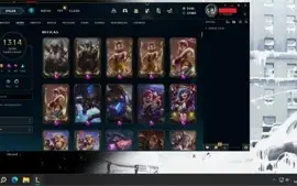 Conta com skins (incluindo pax jax)