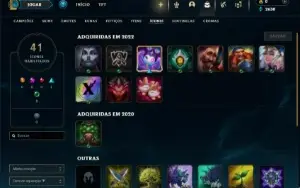Unranked com 31 Champs e 2 Skins + 3 Fragmentos