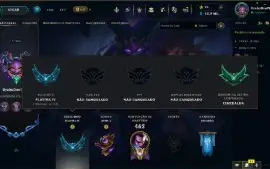 LoL Lv 400 | Platina IV (Ex-Esmeralda) |94 Skins|yasuo-yone
