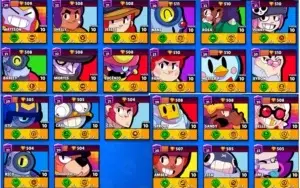 CONTA BRAWL NVL 177 + 47 BRAWLERS FULL