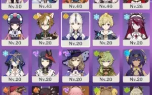 Conta Genshi Impact Raiden, Xiao, Ayaka, Hutao