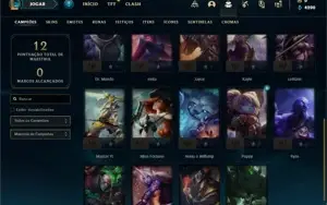 Conta Platina 4 com 24 Champs e 1 Skin + 6 Espolios