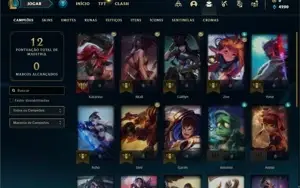 Conta Platina 4 com 24 Champs e 1 Skin + 6 Espolios