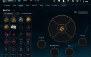 Conta Platina 4 com 24 Champs e 1 Skin + 6 Espolios