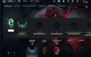 Conta Platina 4 com 24 Champs e 1 Skin + 6 Espolios